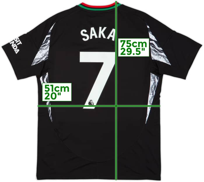 2024-25 Arsenal Away Shirt Saka #7 - 10/10 - (L)
