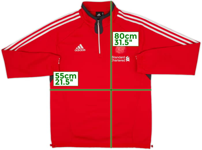 2011-12 Liverpool adidas 1/4 Zip Drill Top - 4/10 - (L)