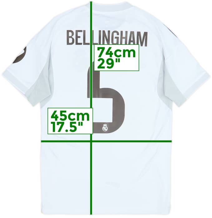 Camiseta de local del Real Madrid 2025-26 Bellingham #5 (S)