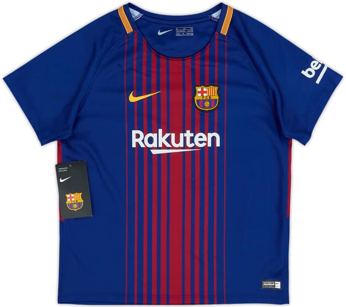 2017-18 Barcelona Home Shirt Messi #10 (7-8 Years)