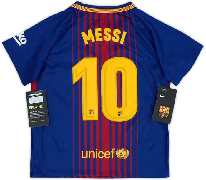 2017-18 Barcelona Home Shirt Messi #10 (5-6 Years)