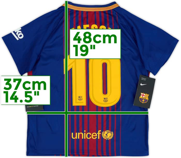 2017-18 Barcelona Home Shirt Messi #10 (5-6 Years)