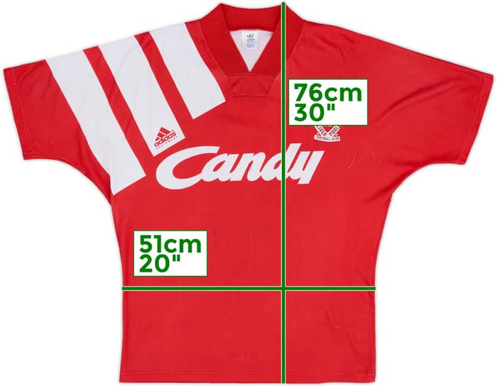 1991-92 Liverpool Home Shirt - 7/10 - (M)