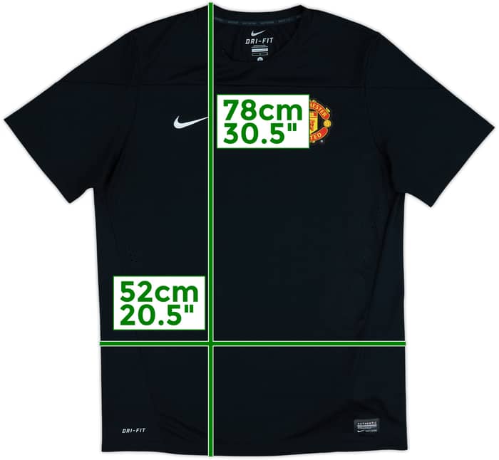 2013-14 Manchester United Player Issue Nike Training Shirt - 9/10 - (L)
