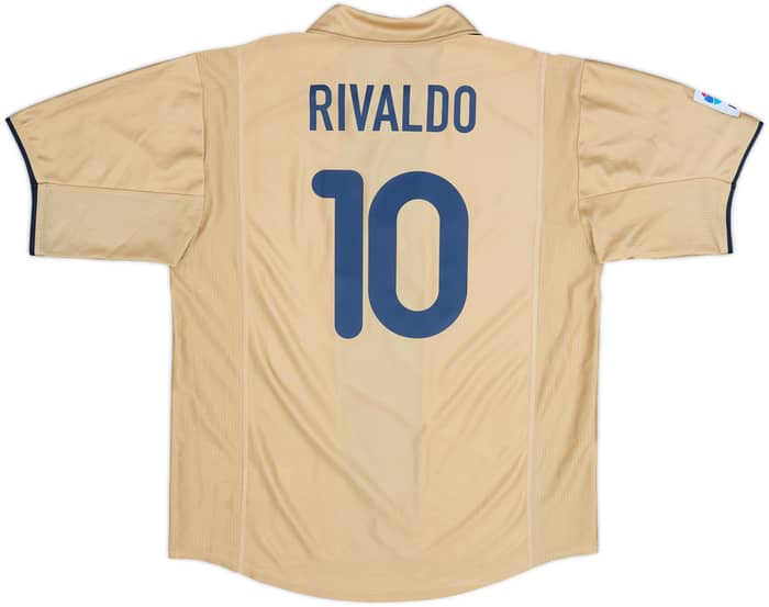 2001-03 Barcelona Away Shirt Rivaldo #10 - 8/10 - (XL)