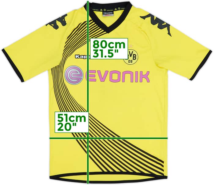 2011-12 Borussia Dortmund European Home Shirt - 7/10 - (S)