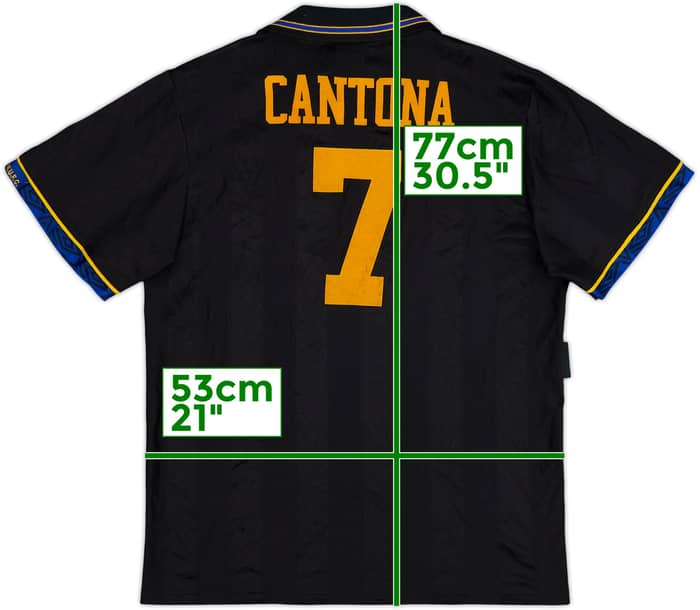 1993-95 Manchester United Away Shirt Cantona #7 - 8/10 - (L)