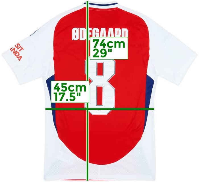 2024-25 Arsenal Home Shirt Odegaard #8 (S)