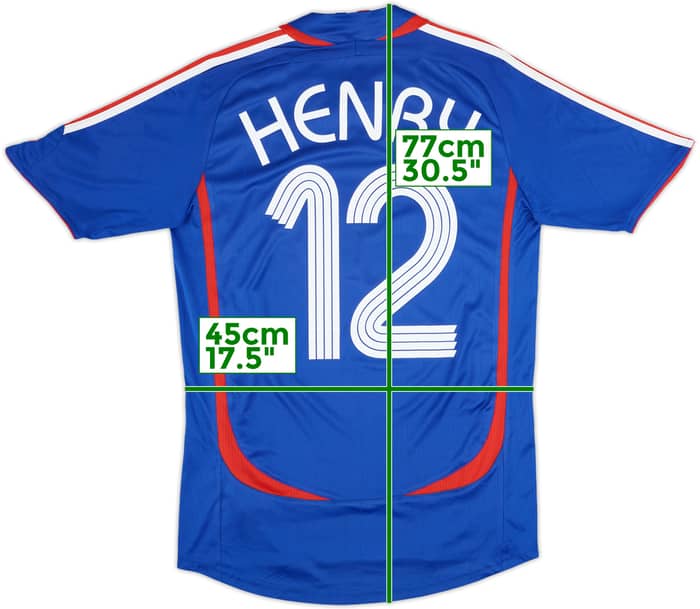2006-07 France Home Shirt Henry #12 - 8/10 - (S)