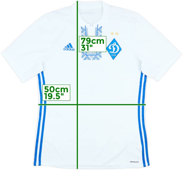 2016-18 Dynamo Kyiv Match Issue Home Shirt #2