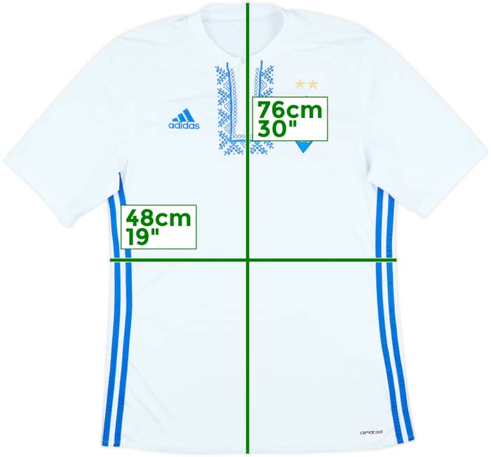 2016-18 Dynamo Kyiv Match Issue Home Shirt #16