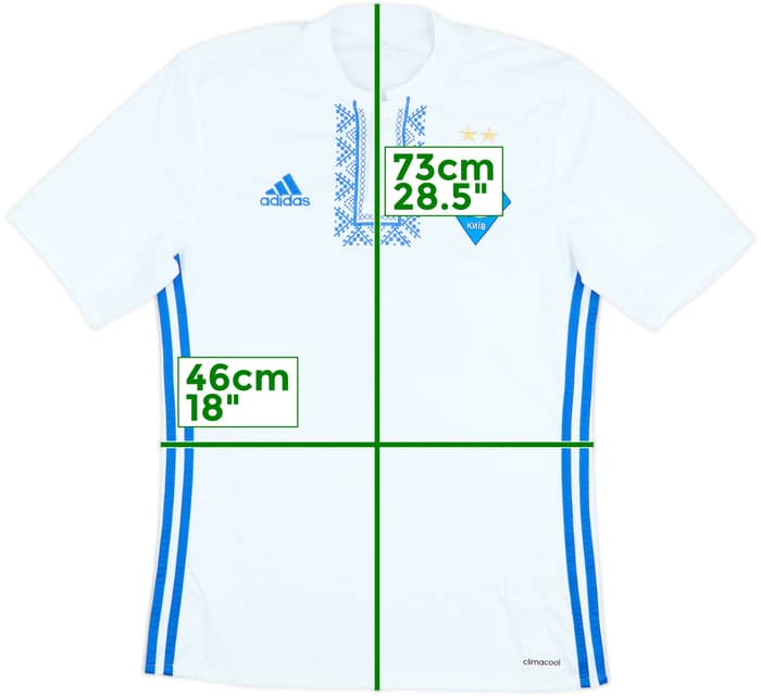 2016-18 Dynamo Kyiv Match Issue Home Shirt #4