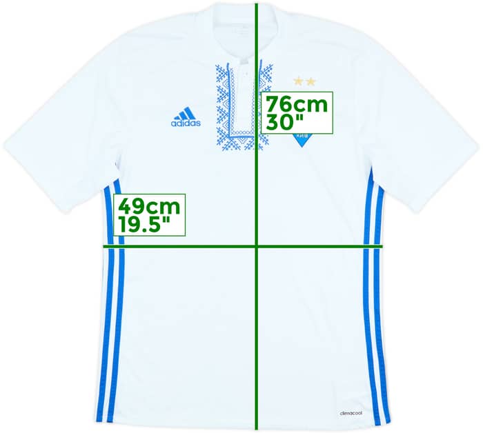 2016-18 Dynamo Kyiv Match Issue Home Shirt #3