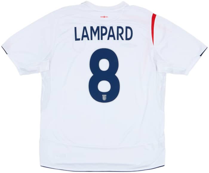 2005-07 England Home Shirt Lampard #8 - 6/10 - (XL)