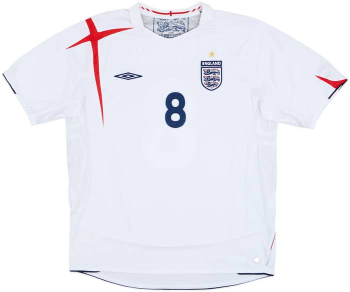 2005-07 England Home Shirt Lampard #8 - 6/10 - (XL)
