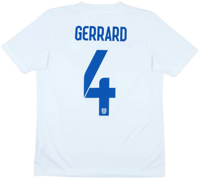 2014-15 England Home Shirt Gerrard #4 - 8/10 - (XL)