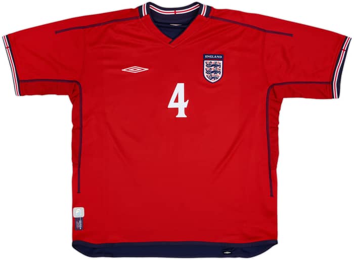 2002-04 England Away Shirt Gerrard #4 - 7/10 - (XL)