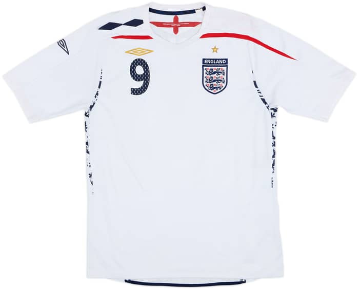 2007-09 England Home Shirt Rooney #9 - 6/10 - (L)