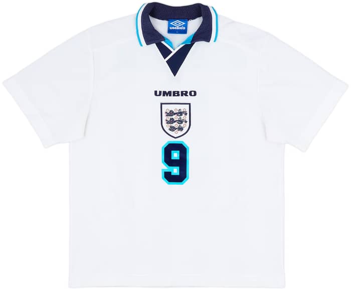 1995-97 England Home Shirt Shearer #9 - 9/10 - (L)