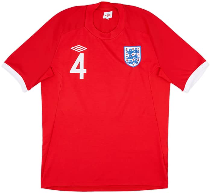 2010-11 England Away Shirt Gerrard #4 - 8/10 - (M)