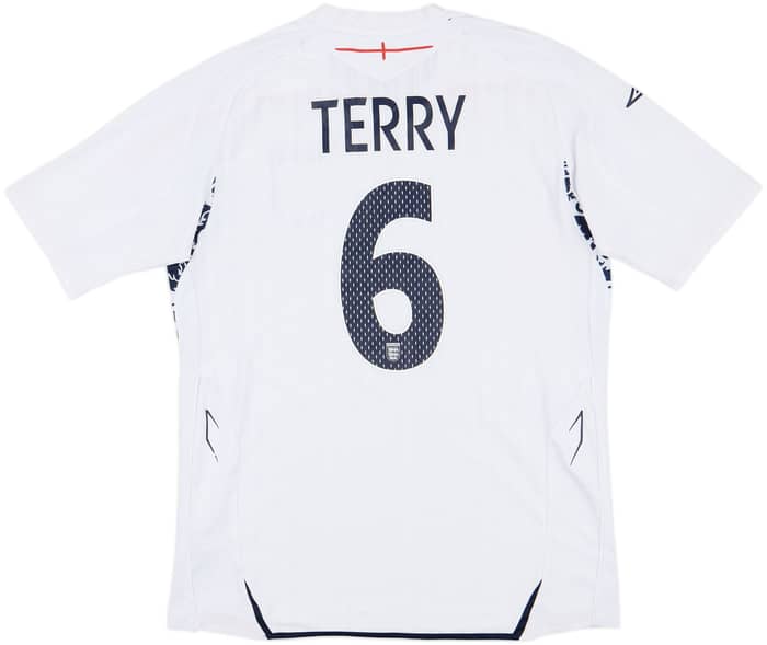 2007-09 England Home Shirt Terry #6 - 5/10 - (M)