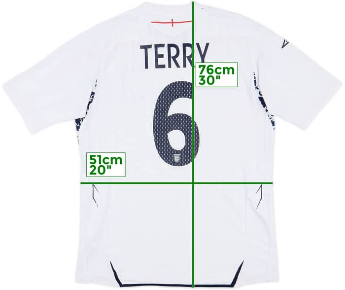 2007-09 England Home Shirt Terry #6 - 5/10 - (M)