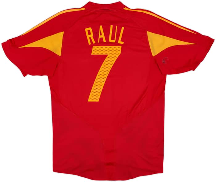 2004-06 Spain Home Shirt Raul #7 - 7/10 - (M)