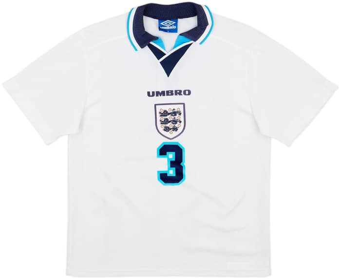 1995-97 England Home Shirt Pearce #3 - 9/10 - (M)