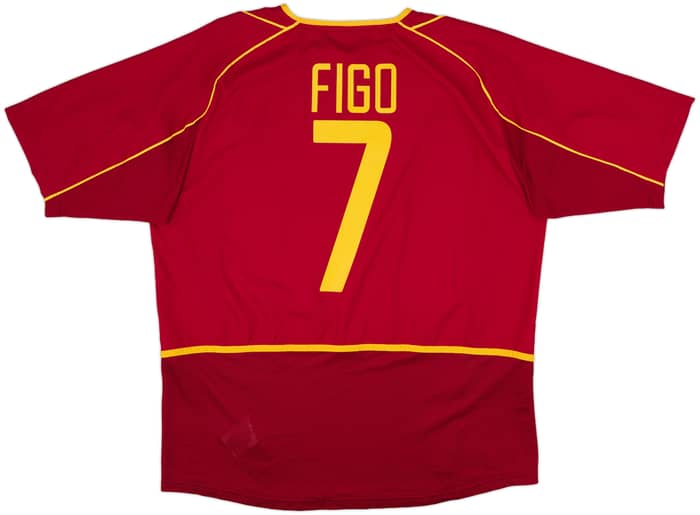 2002-04 Portugal Home Shirt Figo #7 - 9/10 - (XL)