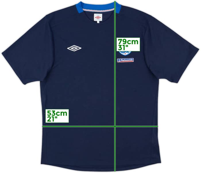 2010-12 England Umbro Cotton Tee - 9/10 - (XL)