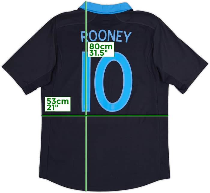 2011-12 England Away Shirt Rooney #10 (L)