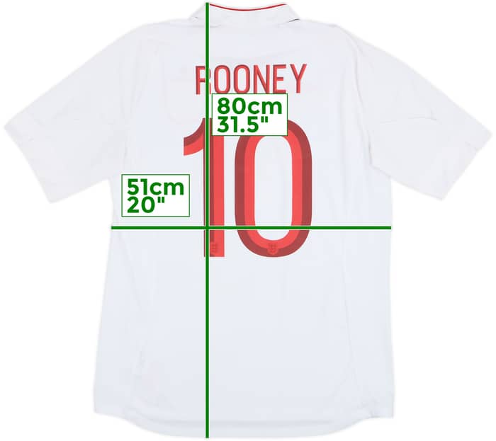 2012-13 England Home Shirt Rooney #10 - 5/10 - (L)