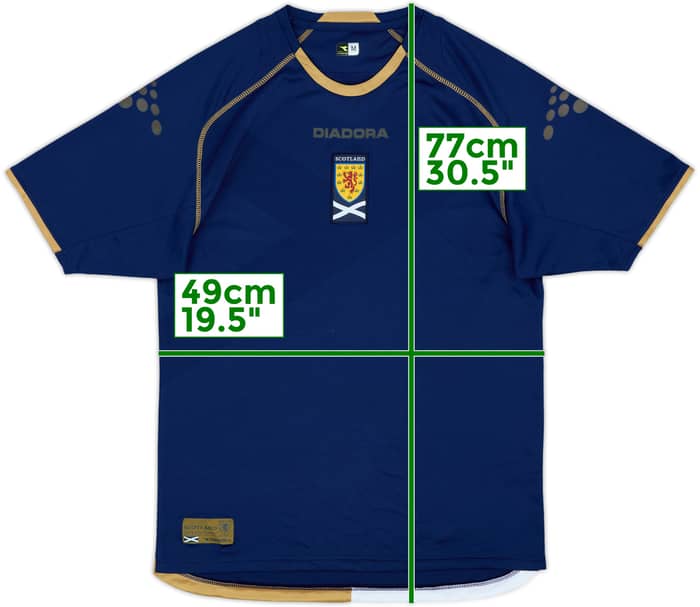 2007-08 Scotland Home Shirt - 8/10 - (M)
