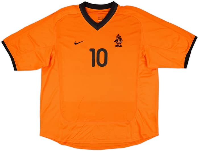 2000-02 Netherlands Home Shirt Bergkamp #10 - 9/10 - (XXL)