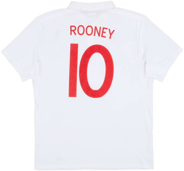 2010-11 England 'South Africa' Home Shirt Rooney #10 - 7/10 - (L)