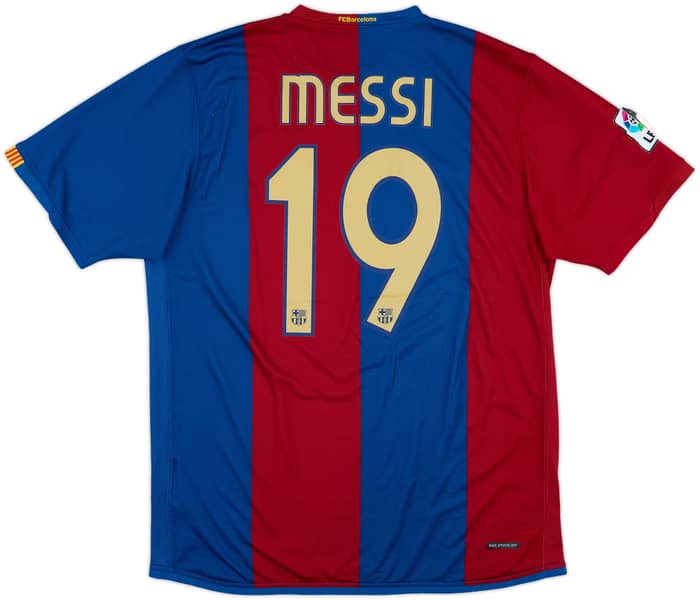 2006-07 Barcelona Home Shirt Messi #19 - 8/10 - (L)