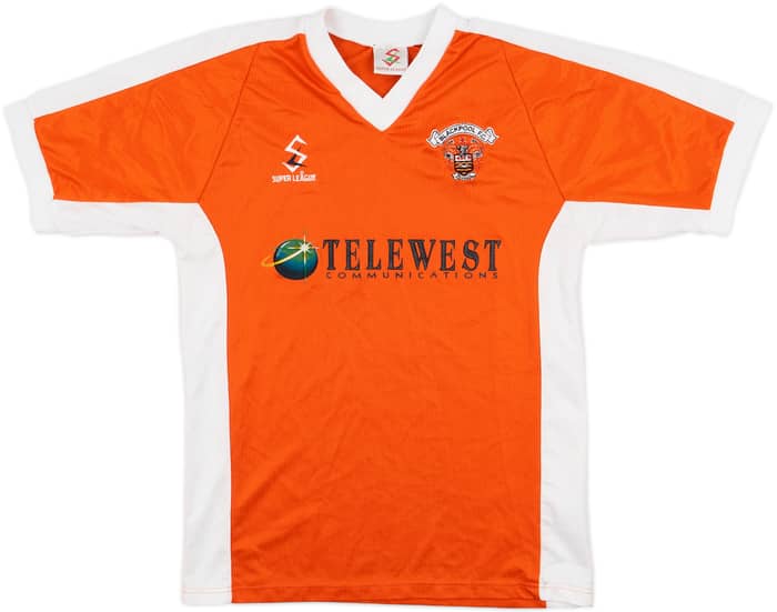 1999-01 Blackpool Home Shirt - 8/10 - (XL.Boys)
