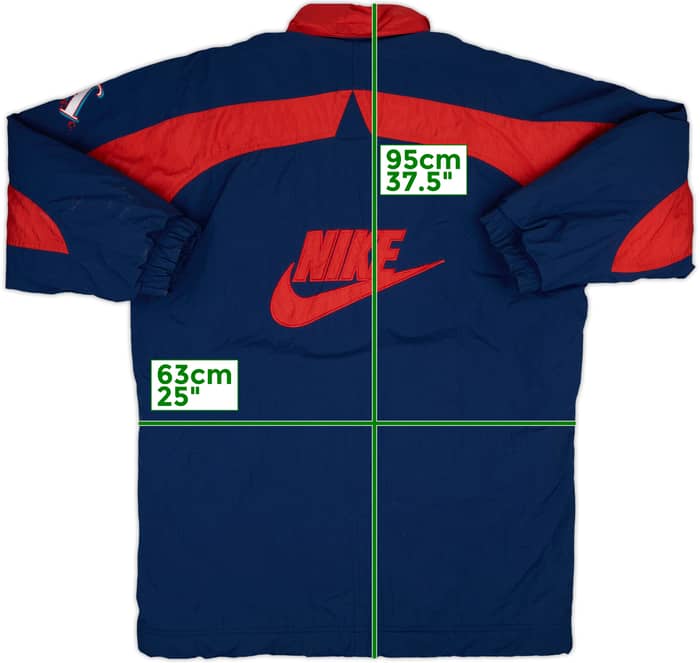 1994-96 Arsenal Nike Padded Bench Coat - 8/10 - (M)