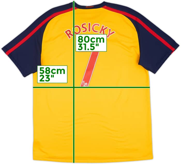 2008-09 Arsenal Camiseta Visitante Rosicky #7 - 8/10 - (XL)