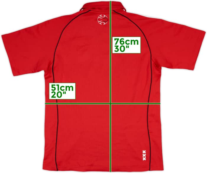 2006-07 Ajax adidas Polo Shirt - 9/10 - (L)