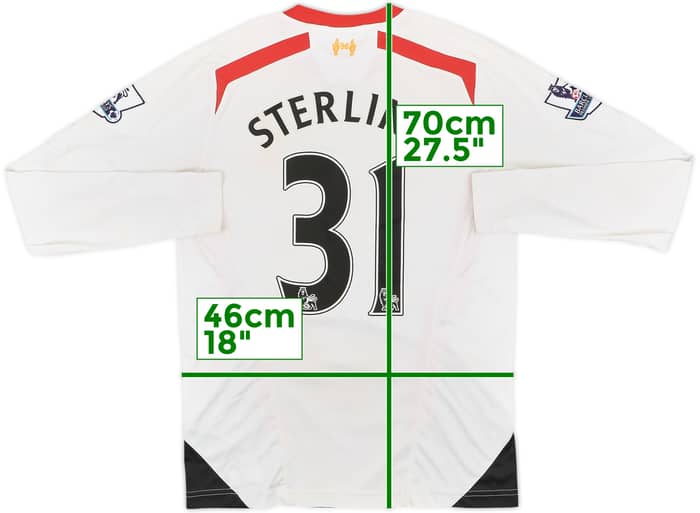 2013-14 Liverpool Away L/S Shirt Sterling #31 - 6/10 - (XL.Boys)