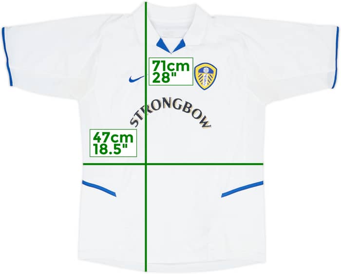 2002-03 Leeds United Home Shirt Smith #17 - 6/10 - (XL.Boys)