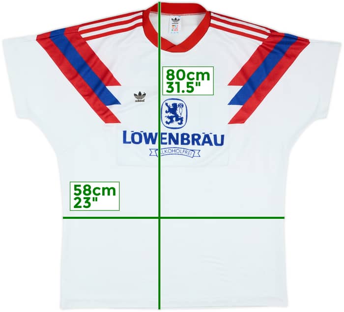 1990-91 adidas Template Shirt #15 - 5/10 - (XL)