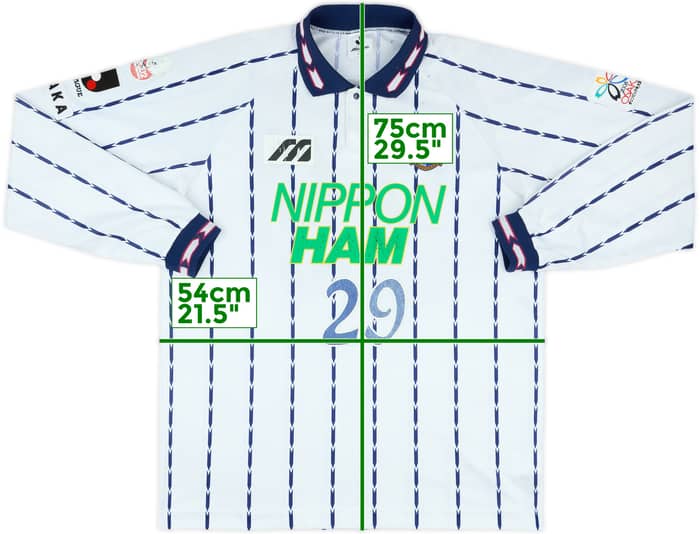 1998 Cerezo Osaka Match Issue Away L/S Shirt #29 (Kaji)