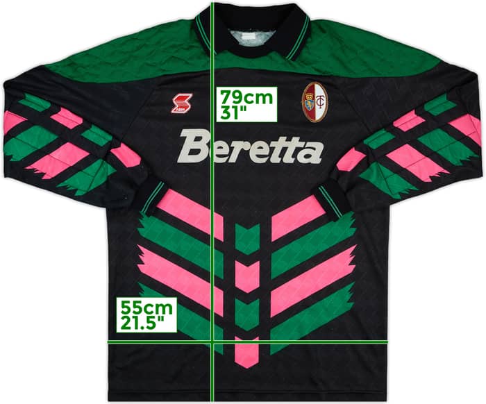 1991-92 Torino Match Issue GK Shirt #12