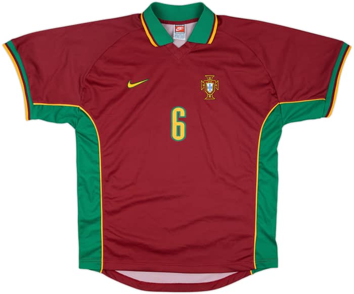 1997-98 Portugal Match Issue Home Shirt #6