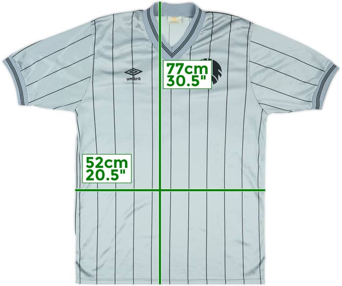 1983-85 Newcastle Away Shirt #7 - 6/10 - (L)