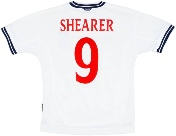 1999-01 England Home Shirt Shearer #9 - 7/10 - (M)