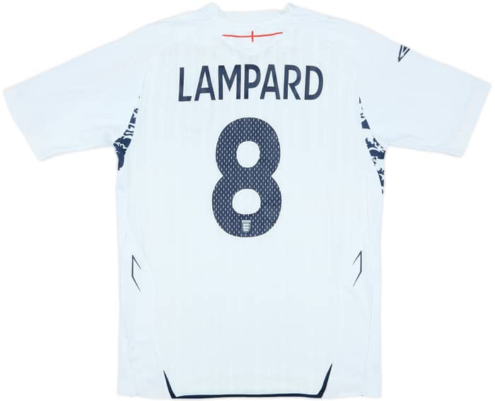 2007-09 England Home Shirt Lampard #8 - 6/10 - (M)
