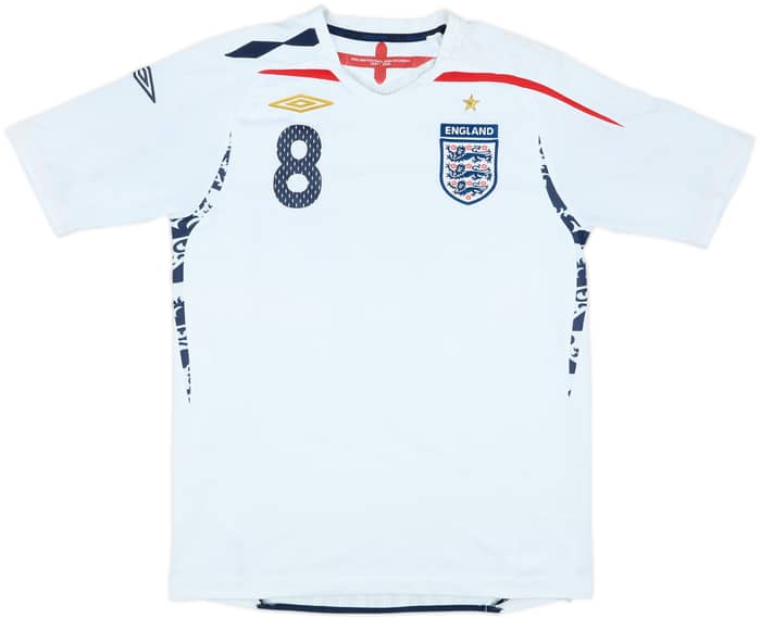 2007-09 England Home Shirt Lampard #8 - 6/10 - (M)
